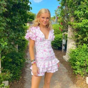 Brunch Club Abby Dress Size S in Pink